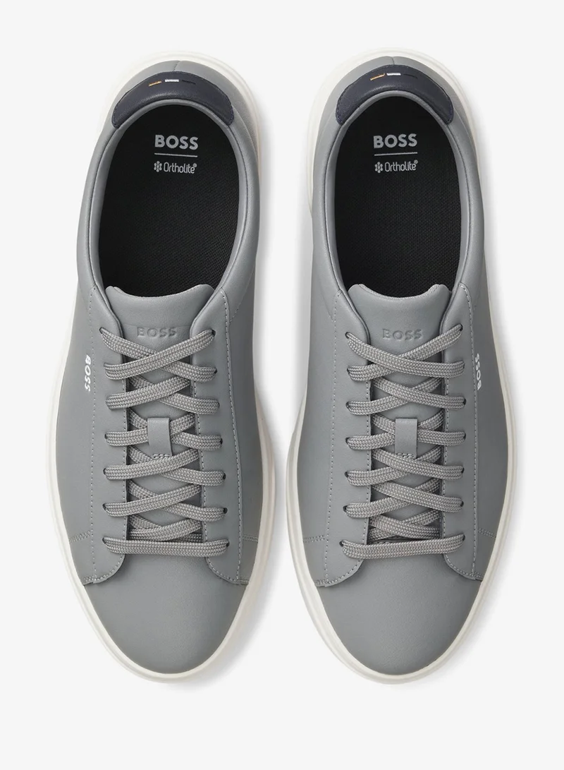 BOSS  Leather trainers with rubber sole for Men | Best Price UAE