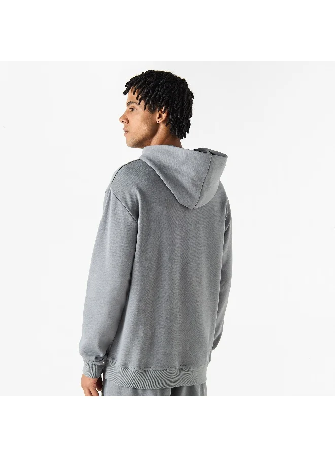 Kappa Kappa Logo Detail Hoodie with Long Sleeves