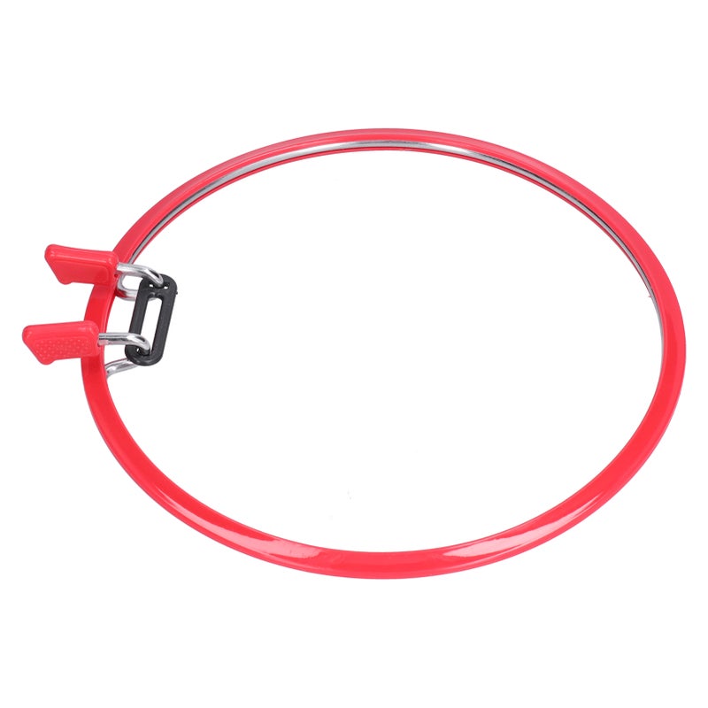 Embroidery Hoop Red Plastic Cross Stitch Ring Embroidery Wreath Spring Style Embroidery Frame - Image 3