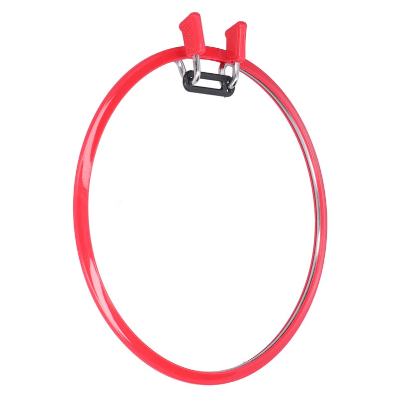 Embroidery Hoop Red Plastic Cross Stitch Ring Embroidery Wreath Spring Style Embroidery Frame - Image 2
