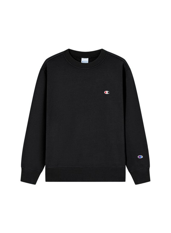 Champion Champion Embroidered Sweatshirt For Men And Women, Trendy Retro Hoodie [small C Round Neck Style] Black Xl  - Image 3