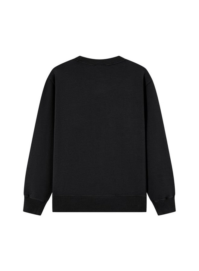 Champion Champion Embroidered Sweatshirt For Men And Women, Trendy Retro Hoodie [small C Round Neck Style] Black Xl  - Image 4