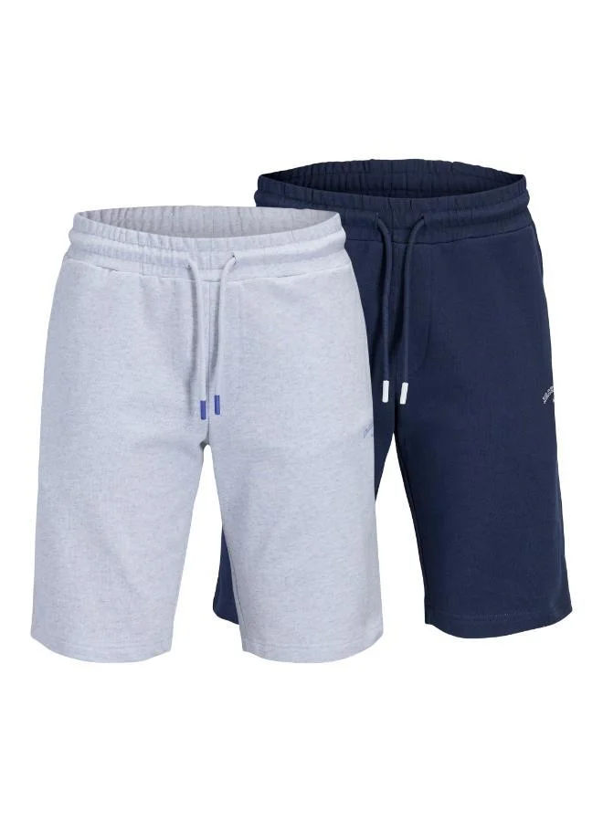 JACK & JONES 2 Pack College Sweat Shorts