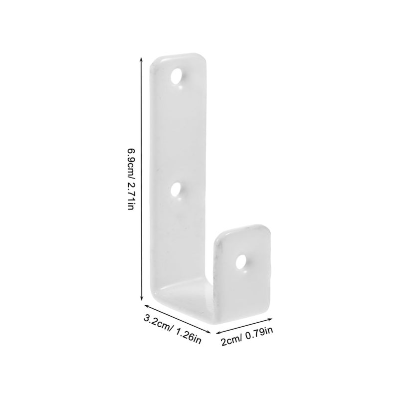 Bunk Bed Ladder Hook Set Sturdy Coated Bracket with Screws Easy Install Safety Stability - Image 3