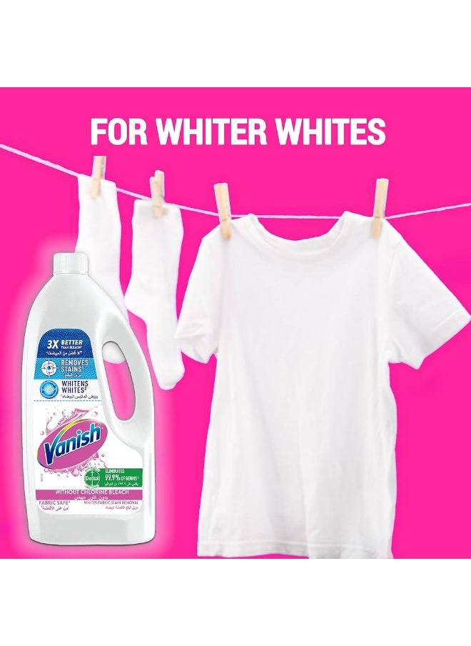 Vanish Vanish Crystal Liquid Stain Remover for White Clothes, Can Be Used with or Without Detergents and Additives, 900ml, 3 Pack  - Image 3