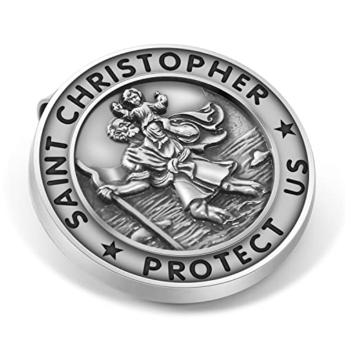 AKITSUMA Saint Christopher Visor Clip, Car Automotive Accessories, Gift for New Driver (Saint Christopher) - Image 2