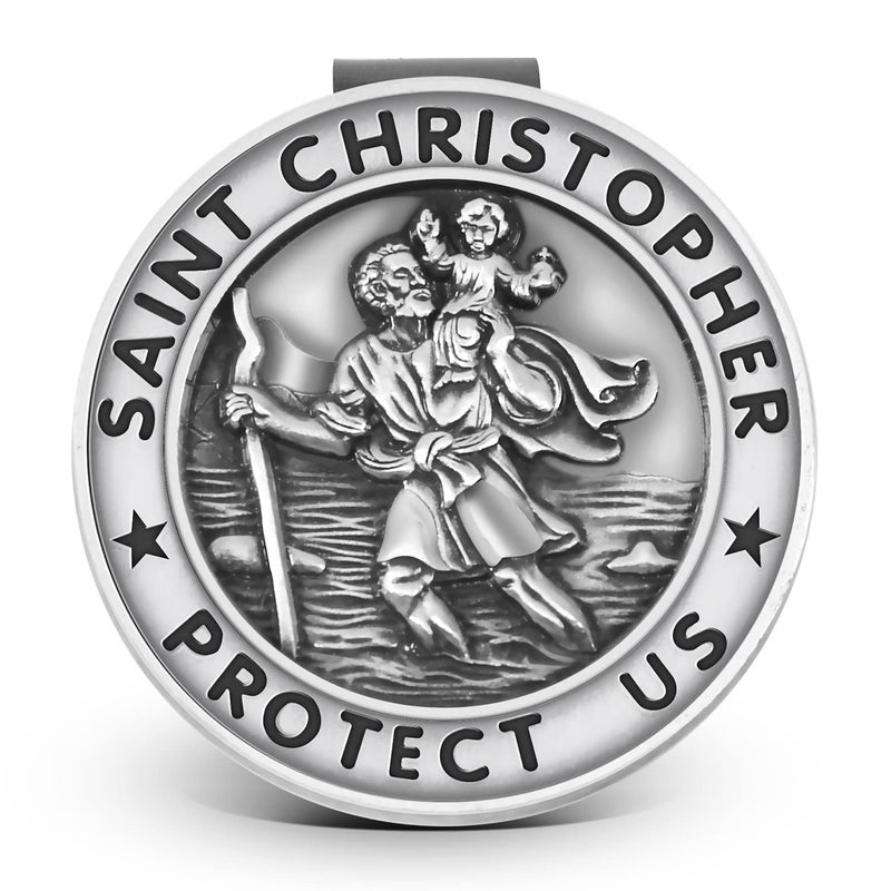 AKITSUMA Saint Christopher Visor Clip, Car Automotive Accessories, Gift for New Driver (Saint Christopher) - Image 5
