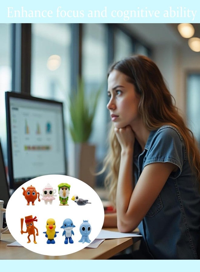 مجموعة ألعاب تونغ تونغ تونغ ساهور من BdelrinQue، 8 قطع، مجموعة تماثيل فريدة قابلة للجمع، ديكور منزلي فني، تماثيل مخلوقات أسطورية، مثالية للعرض والإهداء. - Image 5