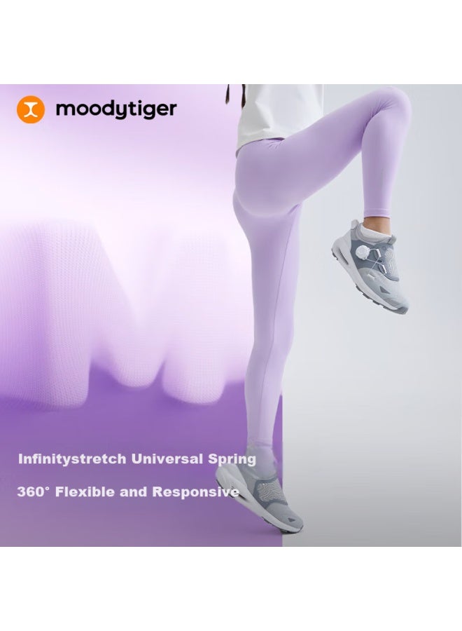 Moodytiger Girls' Leggings, Soft And Elastic, Spring And Autumn Children's Sports Pants, Yoga Pants, Slim-fit Comfortable Long Pants | Xiao Yun Du E - Image 1