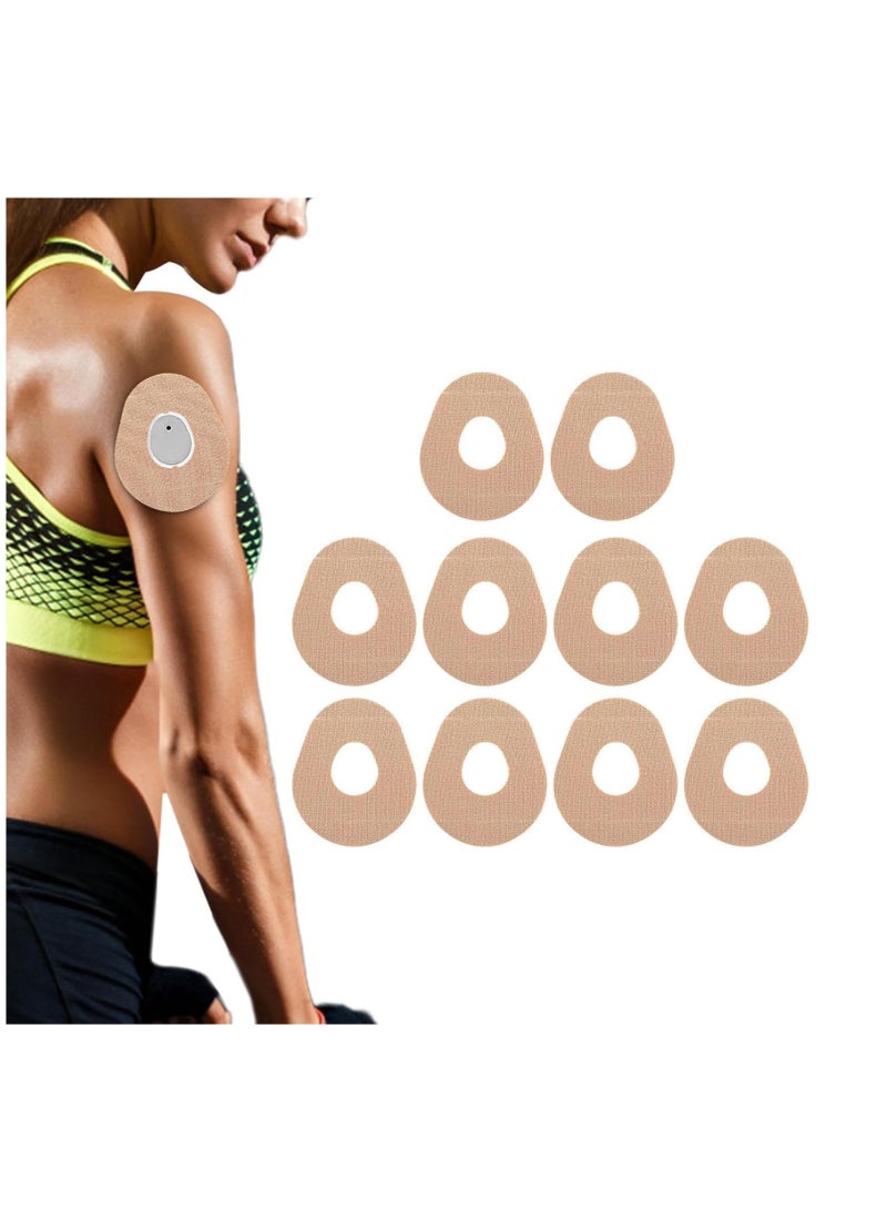 Waterproof and Sweatproof Libre Sensor Covers, 10 Pack Transparent CGM Patches for Active Lifestyle - Image 1
