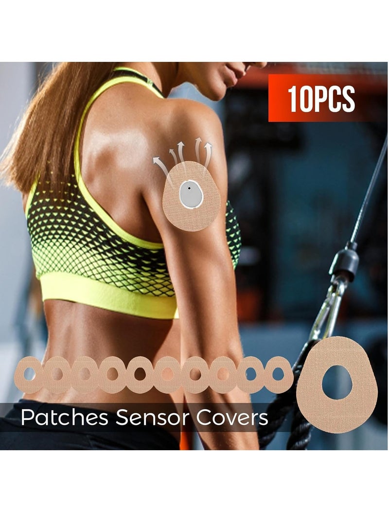 Waterproof and Sweatproof Libre Sensor Covers, 10 Pack Transparent CGM Patches for Active Lifestyle - Image 4