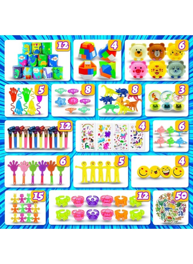 unikbebe 206PCS Party Favors for Kids, Bulk Mini Toys for Birthday Giveaways, Return Gifts, Goody Bag Stuffers, Treasure Box Toys for Classroom, Pinata Fillers, Party Packs and School Events, Pop Fidget Toys & Small Prizes, 30 Kinds Toys Set - Image 4
