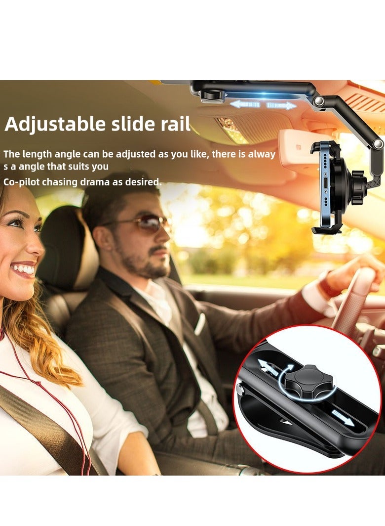 Car adjustable mobile phone holder, can be rotated 360 degrees, compatible with all kinds of mobile phones, stable and will not fall  - Image 2