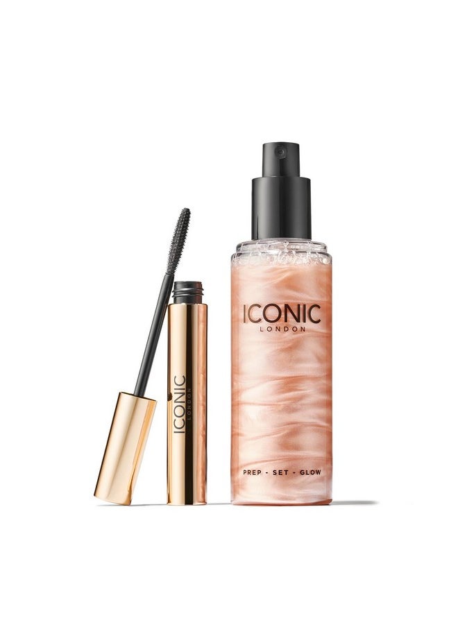 ICONIC LONDON Name A Better Duo Gift Set | Includes Triple Threat Mascara And Prep-Set-Glow Original  - Image 2