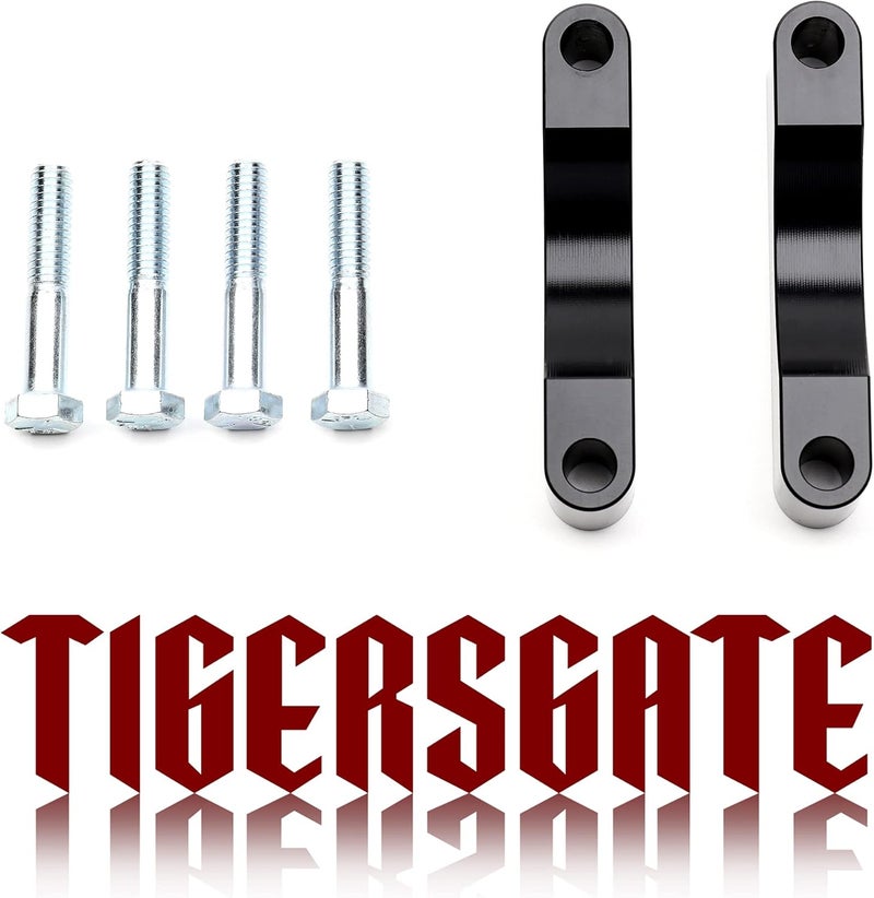TIGERSGATE Black 21 Inch Front Fender Spacer Bracket Kit for 1997-2013 Harley Touring Models - Image 1