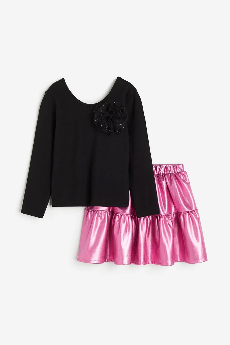 H&M 2-piece top and skirt set