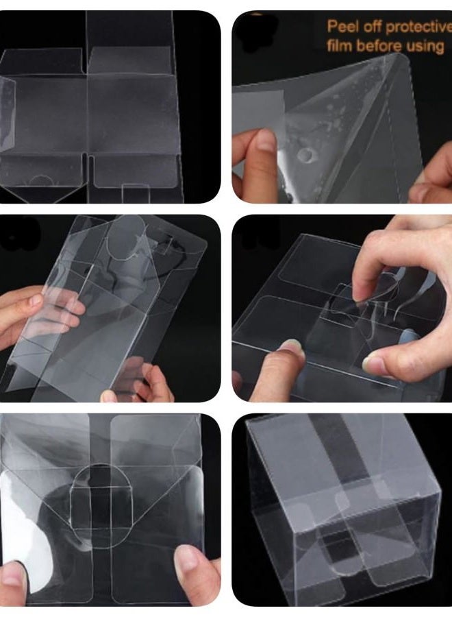 KUPOO Clear Favor Boxes, 2.76 x 2.76 x 2.76 inches Plastic Small Gift Boxes Transparent Cube Treat Boxes for Wedding,Party (2.76 x 2.76 x 2.76 Inch) - Image 4