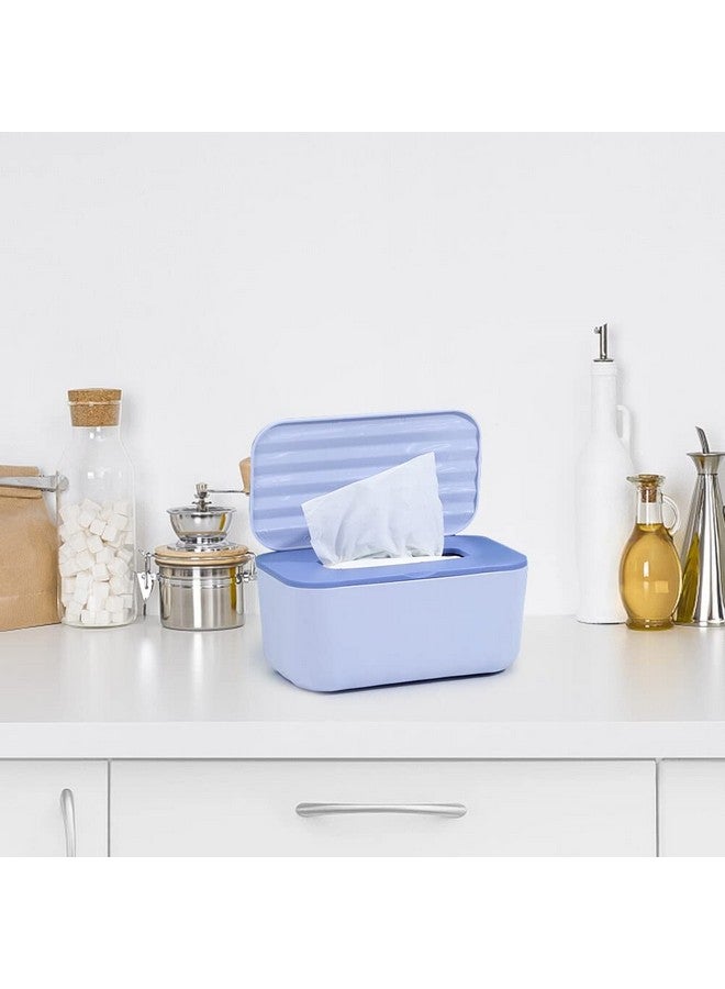 Generic Playful/Decorative Rectangular Polypropylene Tissue Storage Box Case Wet Wipes Dispenser Holder, Wall-Mounted or Tabletop, Purple - Image 2