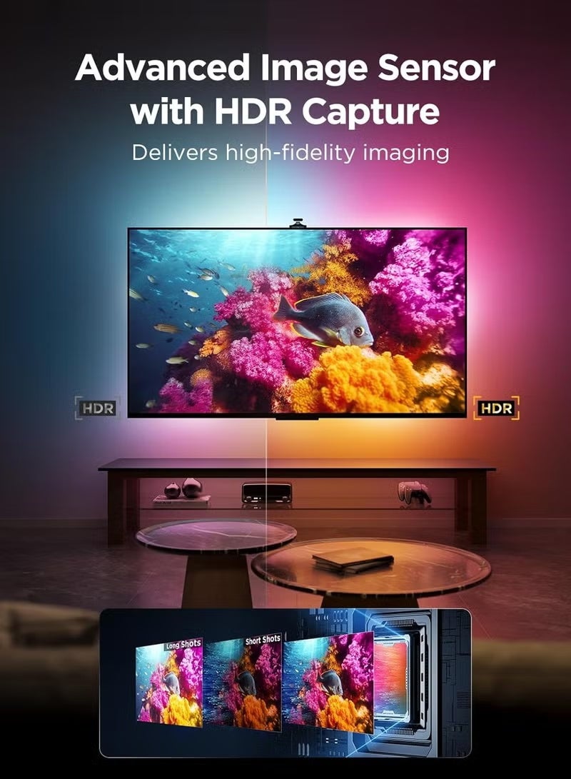 Govee TV Backlight 3 Pro with HDR Triple Camera, 11.8ft 5-in-1 RGBWWIC LED Strip Lights That Change with 55-65 Inch TVs, 75LEDs/m, Supports AI Filter, Smart App and Voice Control, DreamView Sync-R2A80C11 - Image 2