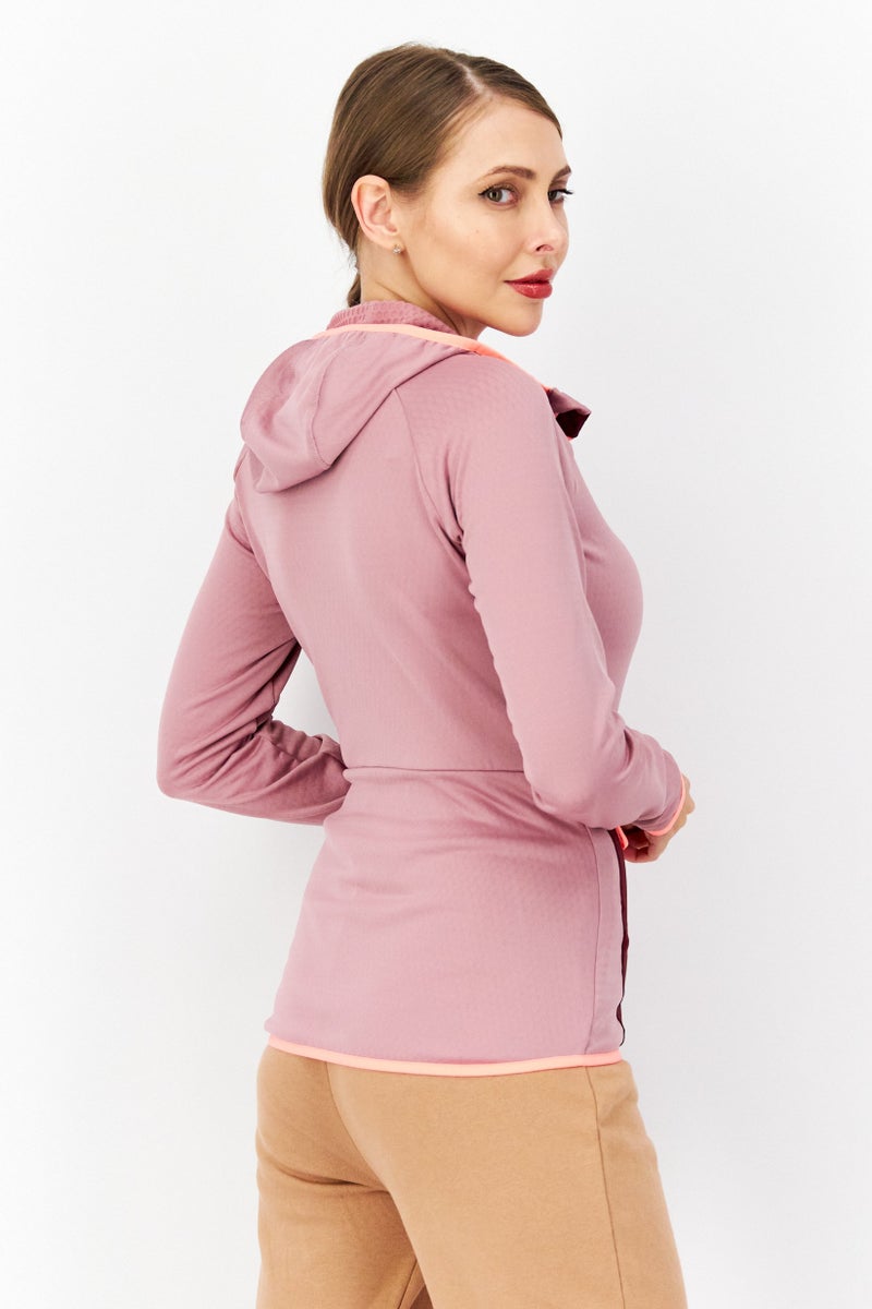 Adidas Women Sportswear Fit Training Sweatshirt, Mauve Combo - Image 4
