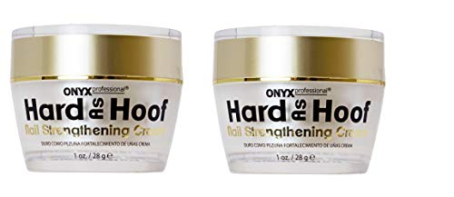 Onyx Professional Onyx Professional 2 Pack Hard As Hoof Nail Strengthening Cream with Coconut Scent Nail Strengthener and Nail Growth Cream 1 Ounce Pack of 2 