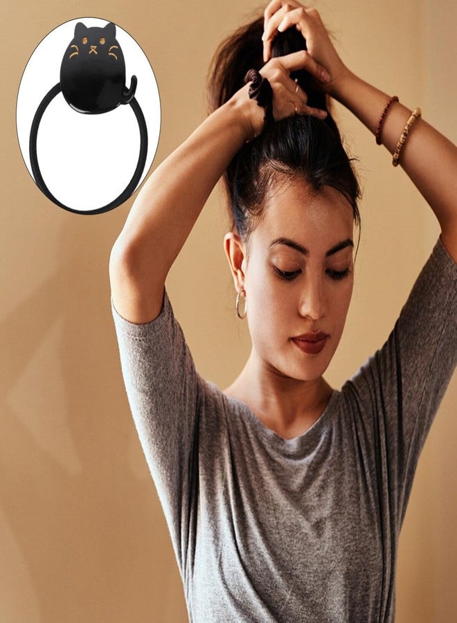 minkissy 2Pcs Cute Cat Hair Ties for Women Girls Elastic Rubber Bands for Thick Thin Hair for Ponytail Holders Hair Band for Lovely Hair Accessories - Image 5