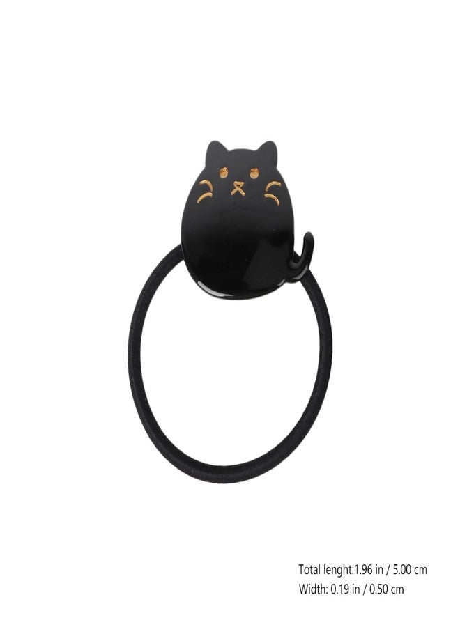 minkissy 2Pcs Cute Cat Hair Ties for Women Girls Elastic Rubber Bands for Thick Thin Hair for Ponytail Holders Hair Band for Lovely Hair Accessories - Image 2