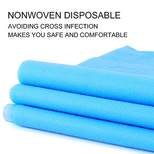 KUDIZE Disposable Non-Woven Bed Sheet for Hospital; Hotel; Spa and Beauty Parlor 30 GSM (Blue; 63 x 84 Inch/160.02 X 213.36 cm) (Pack of 25) - Image 2
