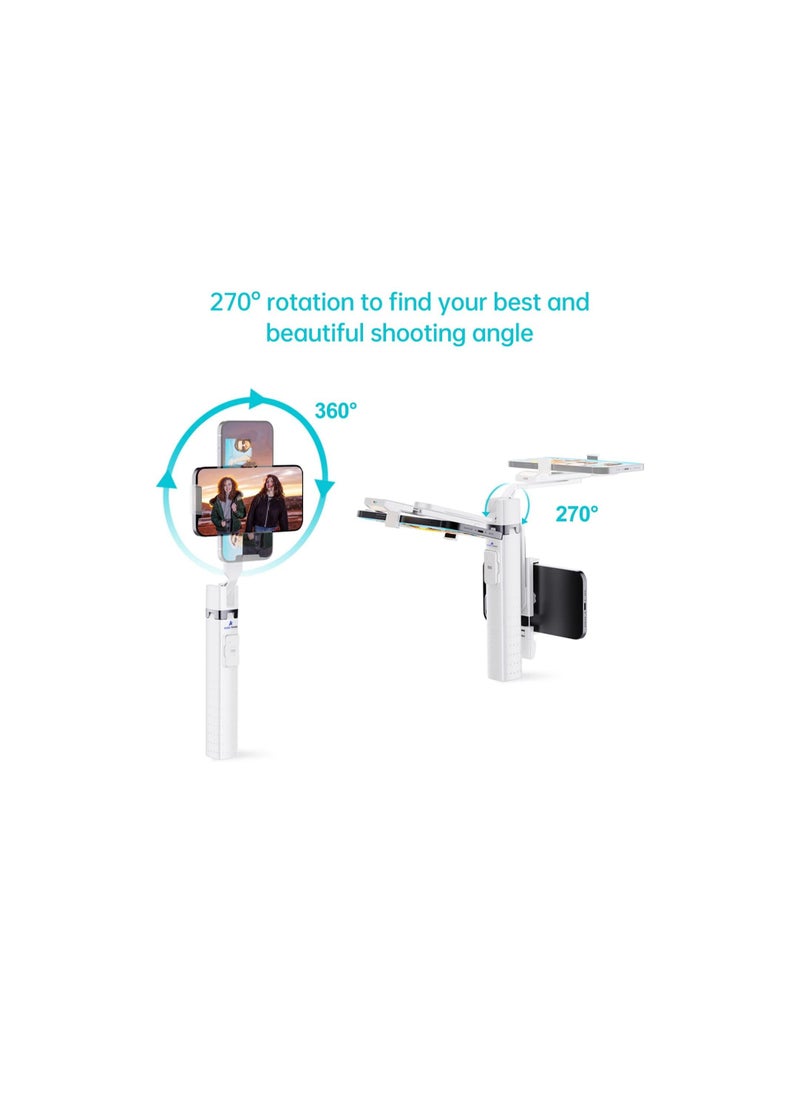 Generic - Selfie Stick Tripod with Remote and Light Upgrade Selfie Stick with Fill Light Bluetooth Remote Phone Tripod Selfie Stick for iPhone and Android Perfect for Selfies Live Streaming - Image 1