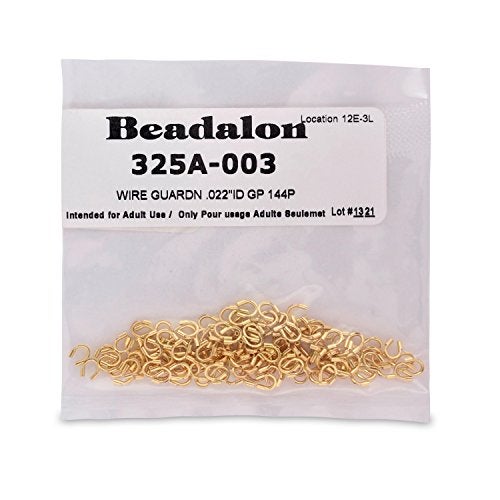 Beadalon Wire Guardians/Thread Protectors 0.022 Gold Color (144) - Image 4