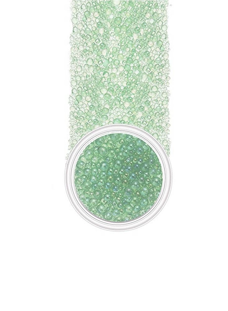 brunson خرز زجاجي من الراتنج بدون ثقب، خرز ميكرو ملون، خرز فقاعات راتنج UV، قطرات ماء متلألئة، خرز زجاجي صغير لصنع الحرف اليدوية، فنون الأظافر، وصنع المجوهرات