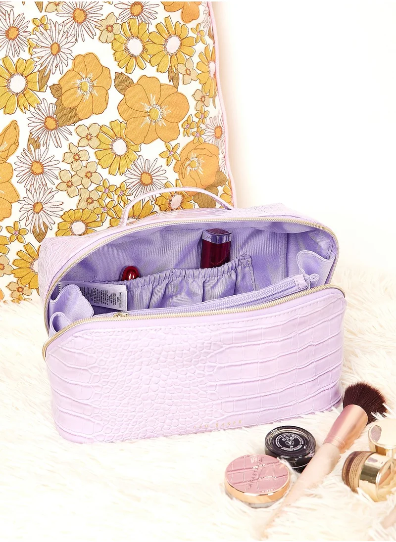 Ted Baker Haanas Imitation Croc Washbag