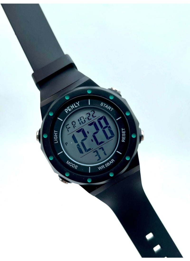 356 Model Black Green +4 Colors 5ATM Waterproof Digital Wristwatch with Stopwatch-Alarm - pzsku/ZA2DA316526935520F310Z/45/_/1731213300/d7244657-9497-4e0e-98eb-19d299b66b62