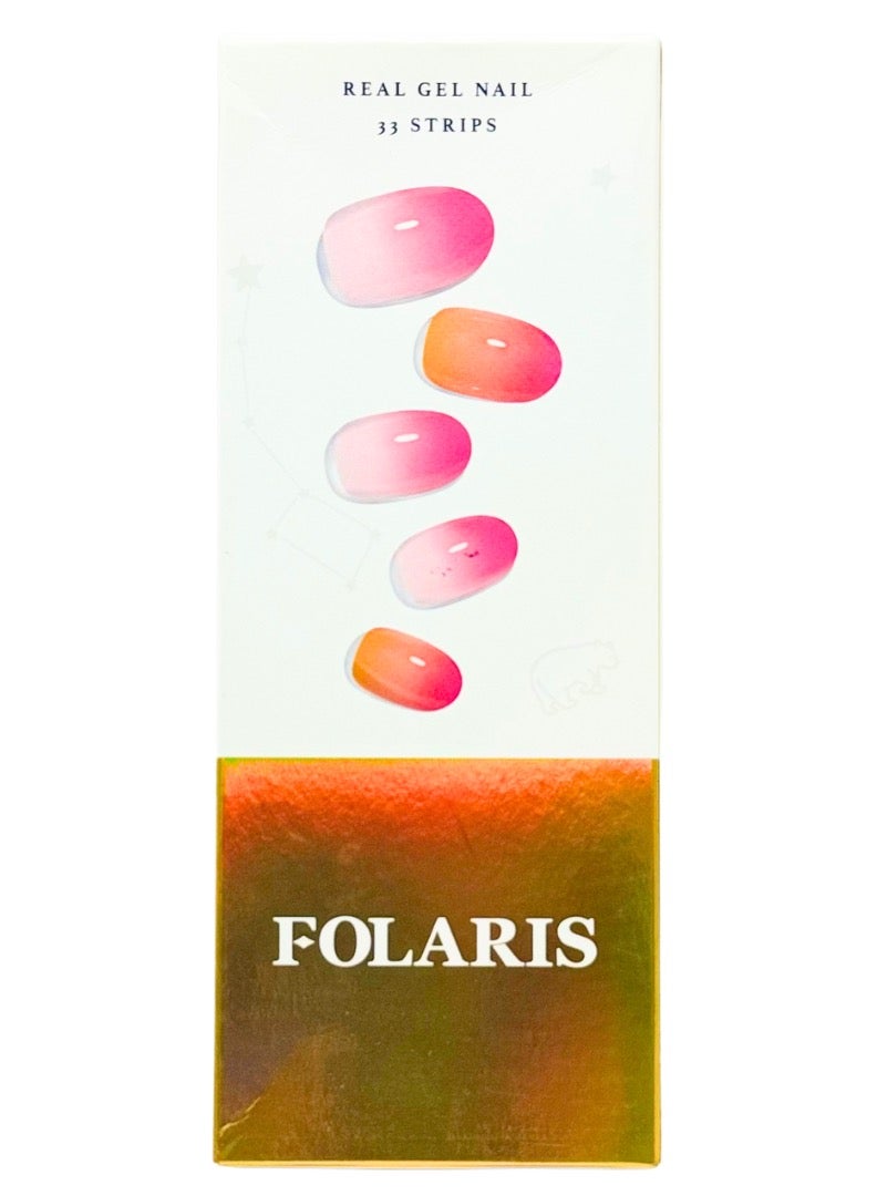 FOLARIS Rozzy Nail Gel Strips – 33-Piece Set, Made in Korea, Long-Lasting Shine, Easy Application, Salon Look at Home - Image 3