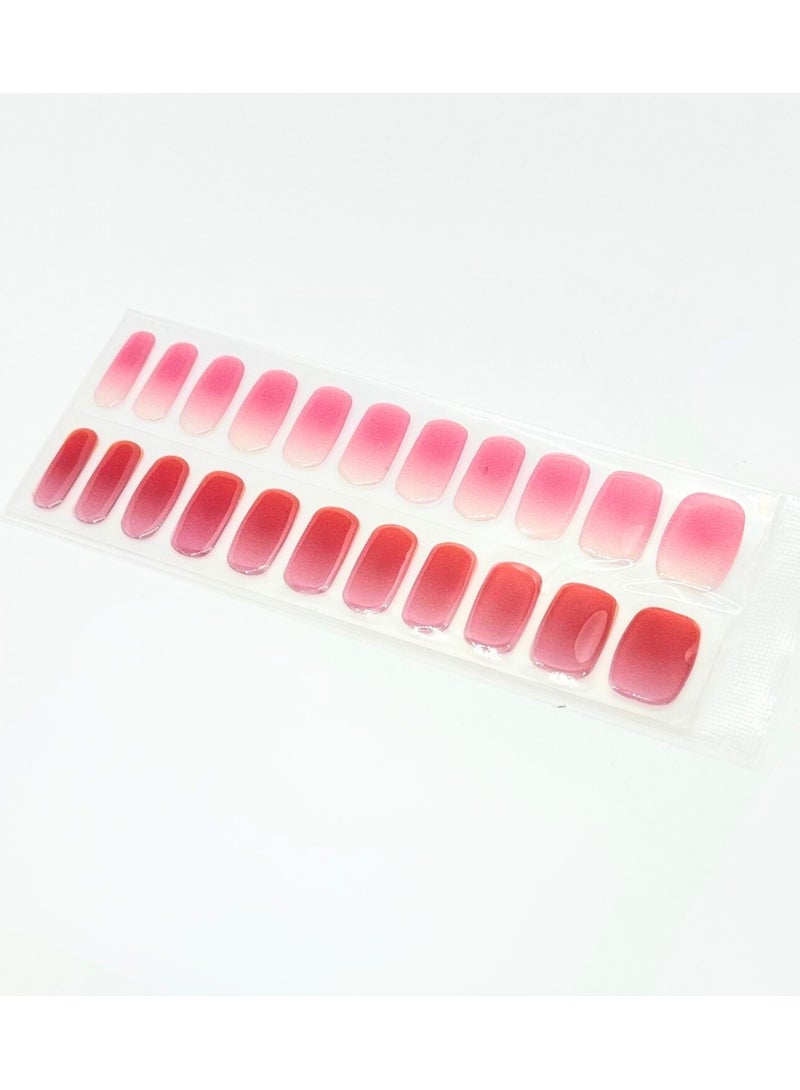 FOLARIS Rozzy Nail Gel Strips – 33-Piece Set, Made in Korea, Long-Lasting Shine, Easy Application, Salon Look at Home - Image 5