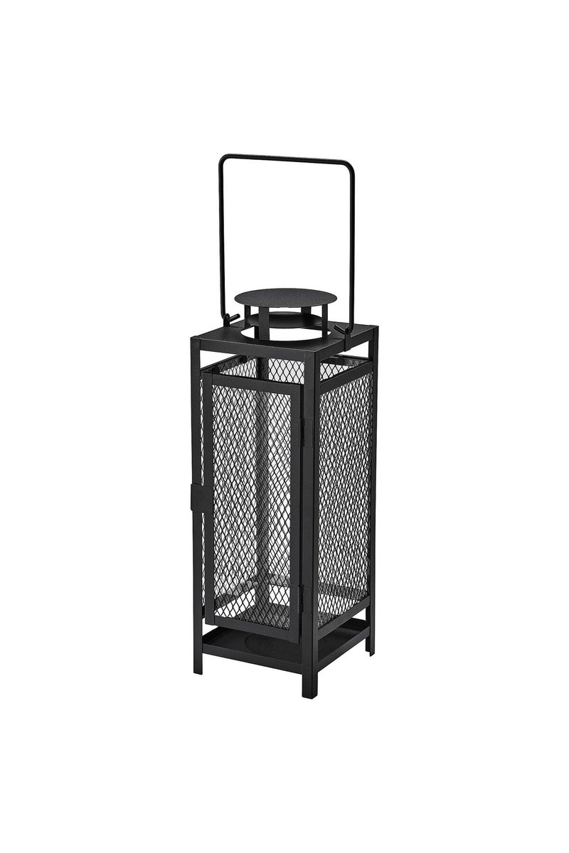 Lantern for pillar candle, in/outdoor anthracite, 34 cm - Image 1