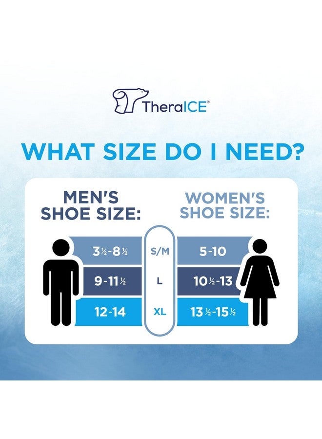 TheraICE TheraICE Ankle Ice Pack Wrap for Swelling, Reusable Ankle Ice Pack for Sprained Ankle Injuries, Cold Therapy Sock Compression, Plantar Fasciitis Relief, Achilles Tendonitis, Sore Feet, Foot & Heel  - Image 4