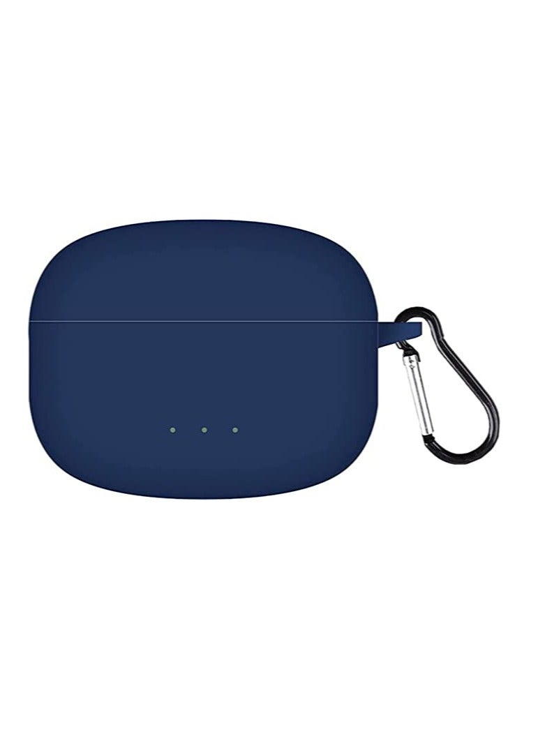 Case Cover Silicone Compatible with Oraimo FreePods 3C ENC Portable Case Protective Cover With Hook For Oraimo FreePods 3C ENC (Blue)
