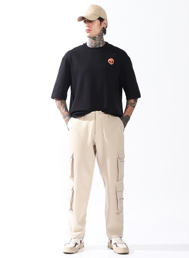 Hubberholme Men Relaxed Fit Wrinkle Free Wash Pleated Korean Pants - Image 1