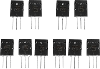 Naroote O Transistor Kit, 5 Pair High Power 2sc5200 Power Amplifier Transistor Socket General Purpose Transistors for - Image 1
