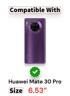 Generic For Huawei Mate 30 Pro Silicone Back Color Cover,Camera Protection From Shocks From TPU Compatible For Huawei Mate 30 Pro (6.53'') (Black)  - Image 3