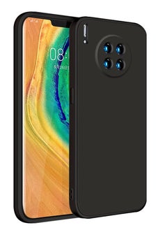 Generic For Huawei Mate 30 Pro Silicone Back Color Cover,Camera Protection From Shocks From TPU Compatible For Huawei Mate 30 Pro (6.53'') (Black)  - Image 1