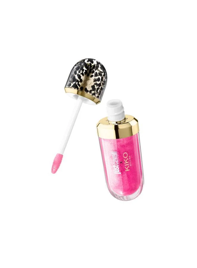 Kiko Milano flamingo pop Just Cavalli X Kiko Milano 3D Hydra Lip Gloss Rebel Edition 03 Flamingo Pop for Women | Best Price UAE