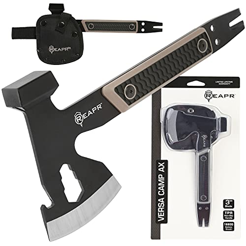 Reapr 11014 Versa Camp Axe Multitool with Pry Bar, Nail Puller, Hammer, Wrench Set, Bottle Opener, 10.75" Length, Survival Tools and Outdoor Accessories, Black - Image 1