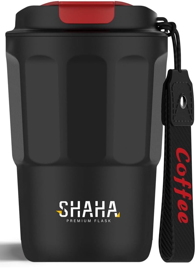 SHAHA - Vacuum Coffee Cup / Mug, 380 ml Capacity, Black - 311115101 - Image 1