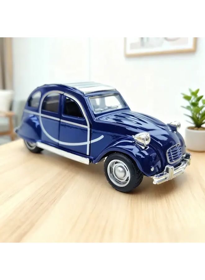 Green Vintage Classic Car Model Alloy Toy Double Door Design Gift For Boys - Image 3