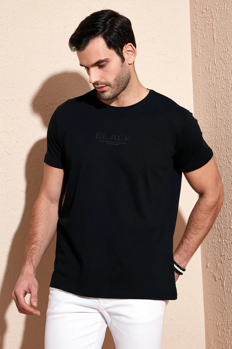 Buratti Cotton Slim Fit Crew Neck T Shirt Men's T SHIRT 541FOLLOW
