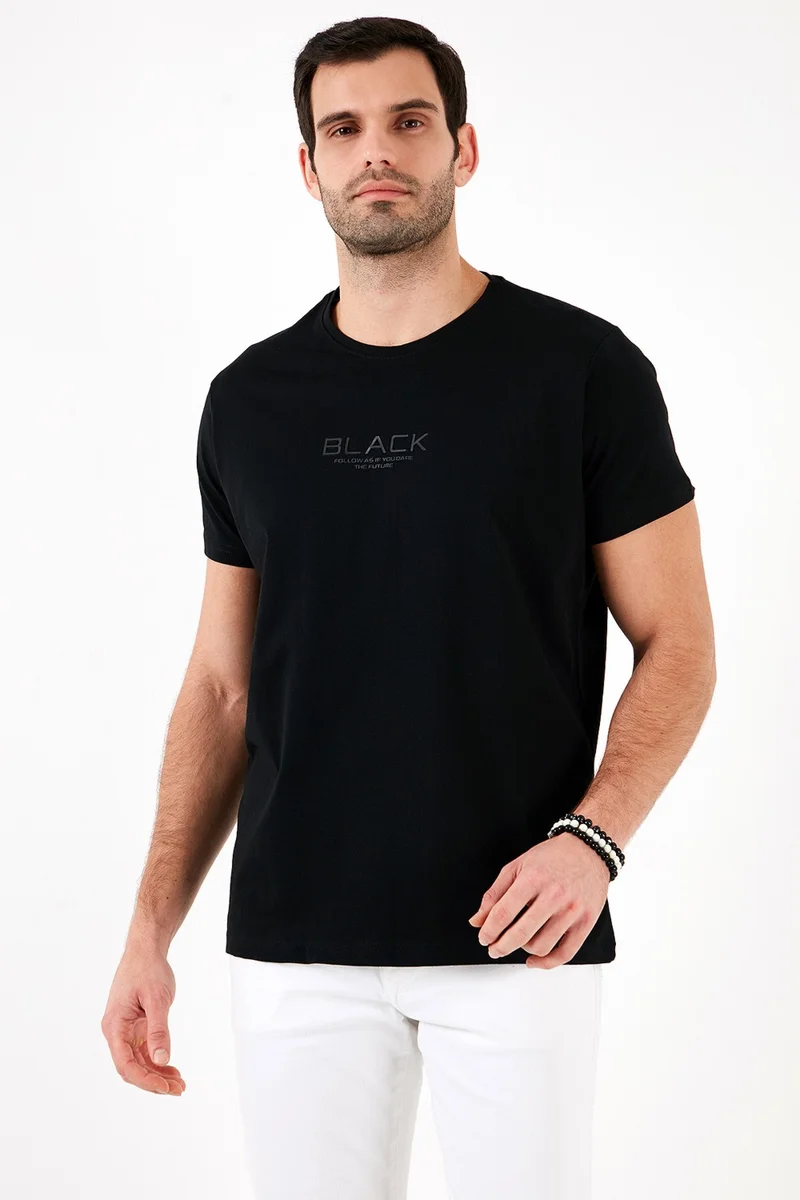 Buratti Cotton Slim Fit Crew Neck T Shirt Men's T SHIRT 541FOLLOW