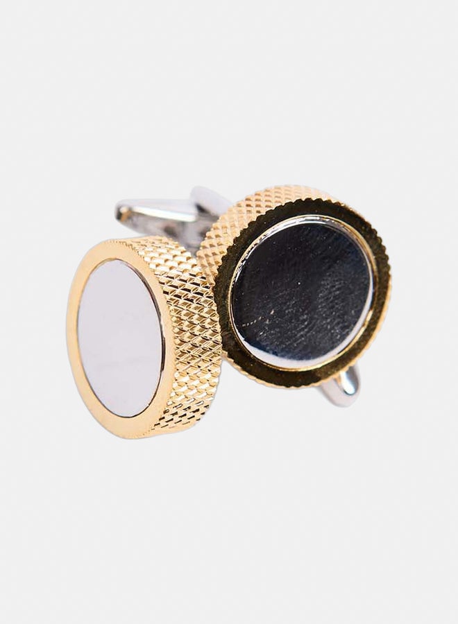 DALYDRESS Men Regular Fit Cufflink Gold - Image 2