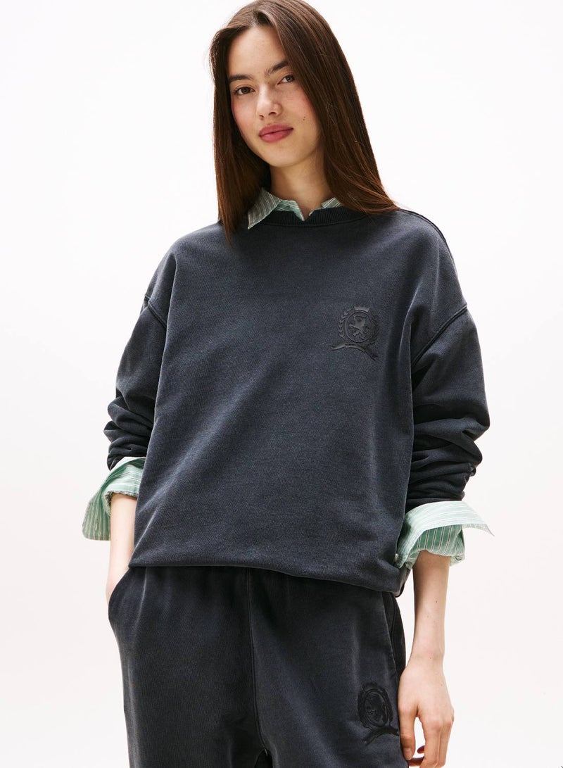 TOMMY JEANS Relaxed Cotton Sweatshirt - Image 1
